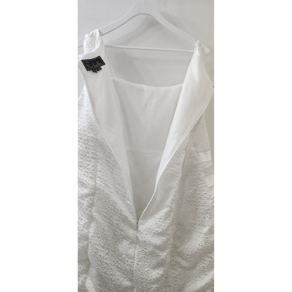 Nina Nischelle White Textured Matelasse Dress and Blazer Set Floral Applique 20 - Picture 12 of 12